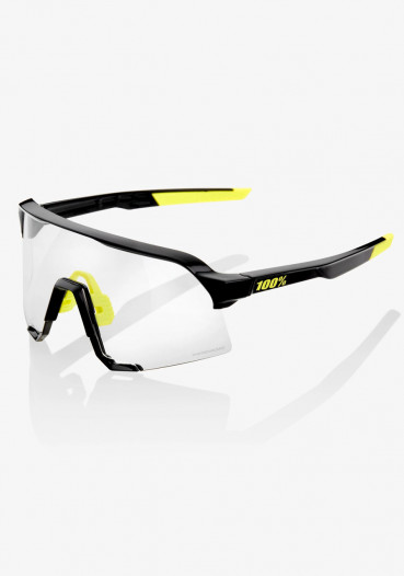 detail Sluneční brýle 100% S3 Gloss Black Photochromic Lens