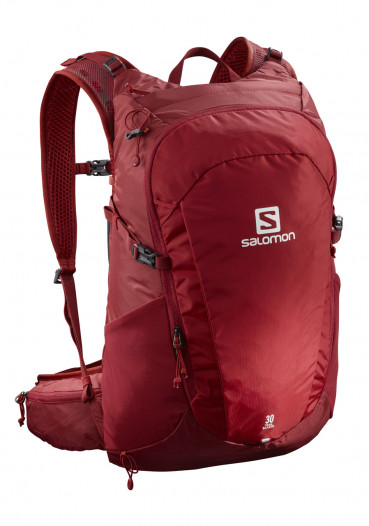 detail Turistický batoh Salomon TRAILBLAZER 30 Red Chili/Rd Dahlia/Ebony