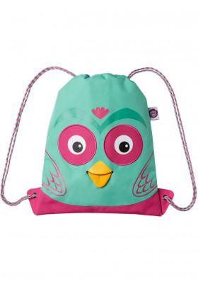 Dětský vak Affenzahn Kids Sportsbag Owl - turquoise